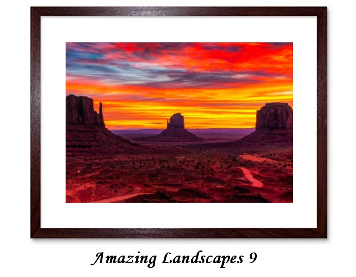 Amazing Landscapes Framed Print